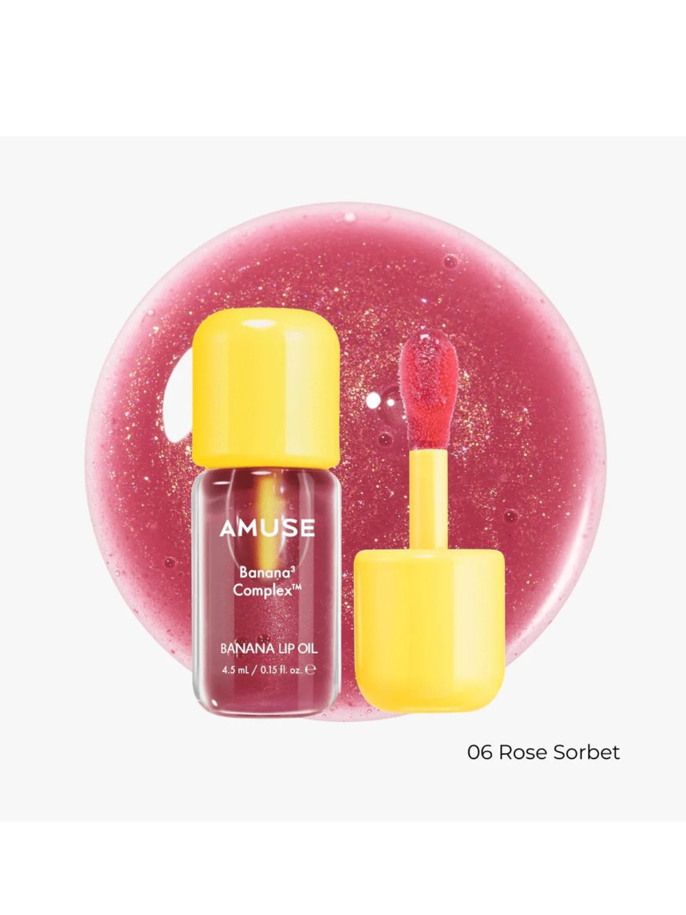 Amuse Banana Lip Oil - 06 Rose Sorbet